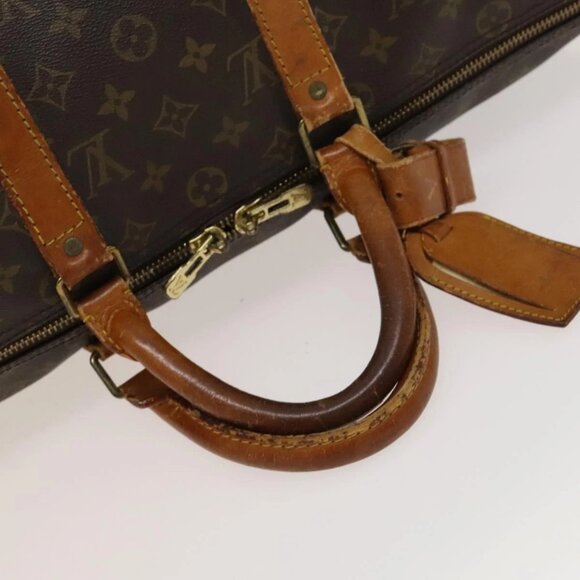 LOUIS VUITTON Monogram Keepall 50 Boston Bag M41426 LV Auth 134394 - Picture 8 of 16